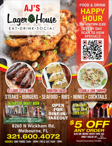 AJ Lager House Coupon