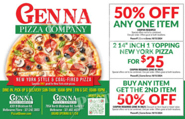 Genna Pizza Company Coupons