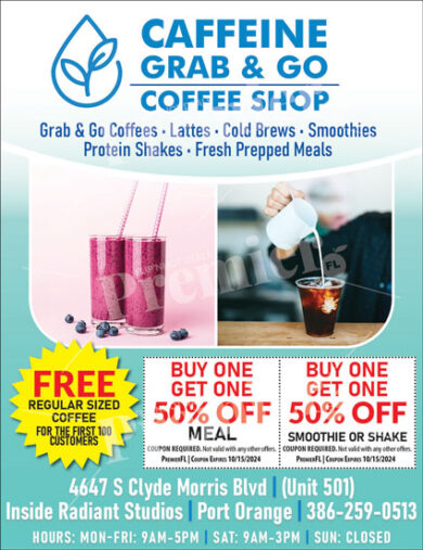 Caffeine Coffee Shop Coupon