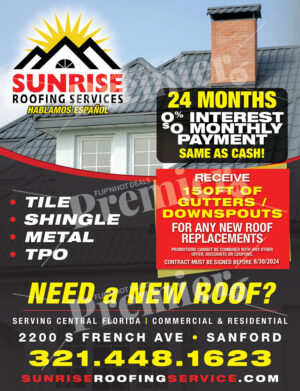 Sunrise Roofing Services Coupon