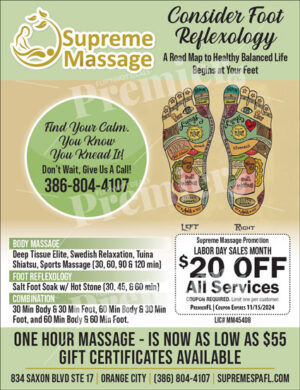 Supreme Massage Spa Coupon