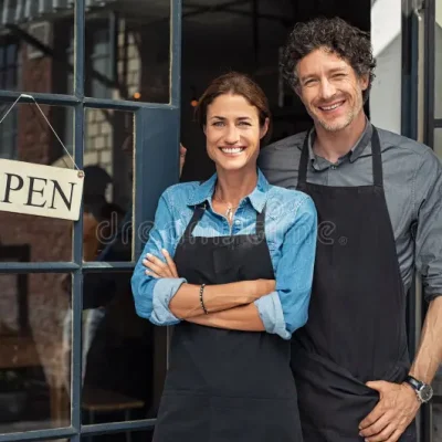 happy business owner